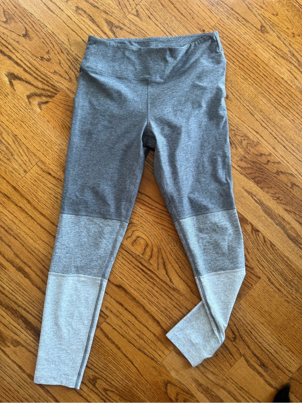 Outdoor Voices Two-Tone Gray Colorblock Leggings